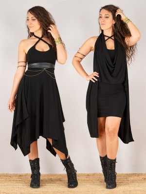 Toonzshop Amethyst Short Dress Kleid Damen Schwarz | 3945RXEHF