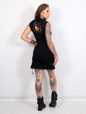 Toonzshop Athena Dress Kleid Damen Schwarz | 0497XOBKJ