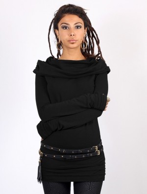 Toonzshop Chryzalide Sweater Pullover Damen Schwarz | 2406UPVIT