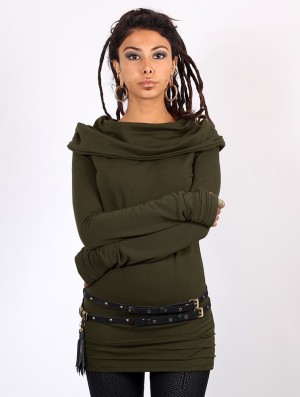 Toonzshop Chryzalide Sweater Pullover Damen Grün | 1367INVKS