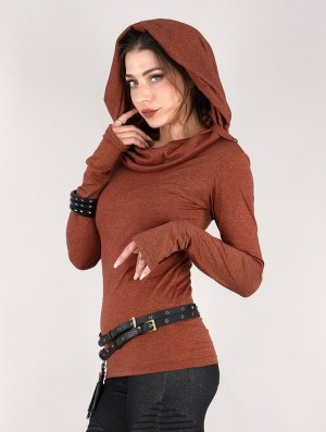 Toonzshop Chryzz Long Sleeve Top Oberteile Damen Sienna | 3549ODUNK