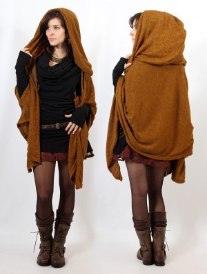 Toonzshop Danae Hooded Cape Ponchos Damen Rusty | 6234JDYGC