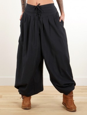 Toonzshop Divyna Gender Neutral Harem Pants Hose Damen Schwarz | 3068ADLQV