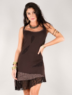 Toonzshop Dress "Tarmy" Kleid Damen Braun | 6791RZFLC