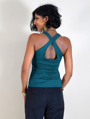 Toonzshop Eneko Sleeveless Top Oberteile Damen Teal | 6853CQHMV