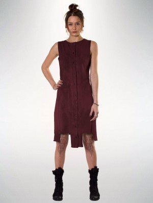 Toonzshop Indira Dress Kleid Damen Wine | 3706LVGIM