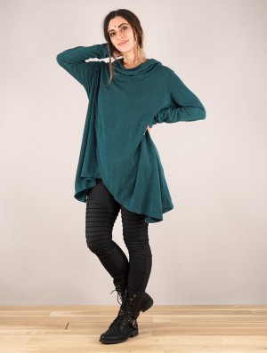 Toonzshop Inika Poncho Pullover Pullover Damen Dunkel | 2418VBSJE