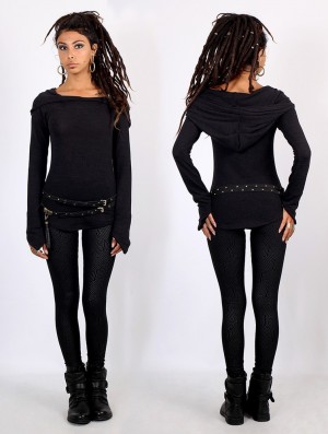 Toonzshop Karmäa Pullover Pullover Damen Schwarz | 1628SQMRI