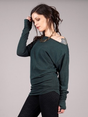 Toonzshop Kayäaz Batwing Sleeve Sweater Pullover Damen Dunkel | 7894JWDMP