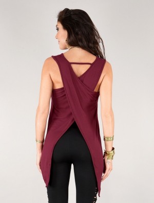 Toonzshop Keiko Sleeveless Top Oberteile Damen Wine | 6239XUIAV