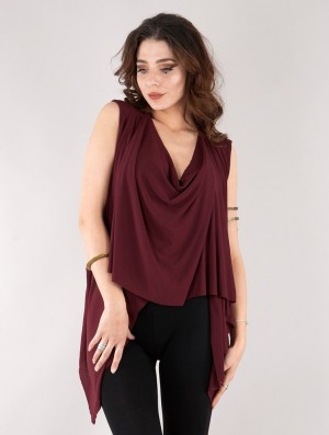 Toonzshop Kihiko Top Oberteile Damen Wine | 1452IPDKU