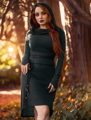 Toonzshop Käliskä Sweater Dress Kleid Damen Blau Schwarz | 6391XPSFE