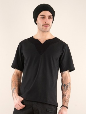 Toonzshop Legolas T-shirt With Mao Collar T-Shirt Herren Schwarz | 5819SNHUD