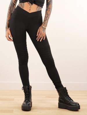 Toonzshop Lilith Long Leggings Leggings Damen Schwarz | 5638OHJXR