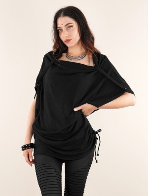 Toonzshop Mandlu Tunic Top Oberteile Damen Schwarz | 4290IXNHV
