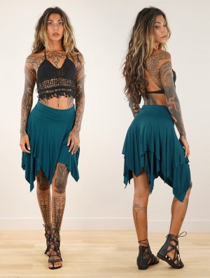 Toonzshop Manoï 2 In 1 Skirt Top Rock Damen Blau | 3826AOJUH