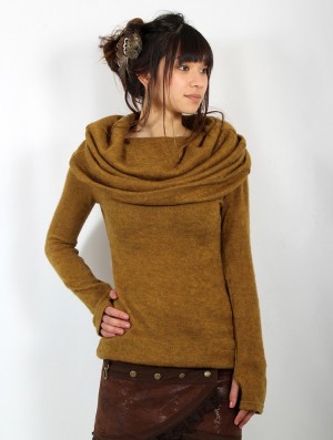Toonzshop Mantra Big Collar Sweater Pullover Damen Rusty | 0843GLEMS
