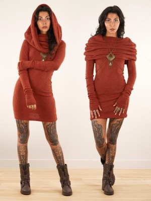 Toonzshop Mantra Sweater Dress Kleid Damen Sienna | 8572QNBWJ
