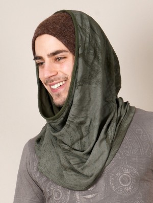 Toonzshop Marble Hooded Neck Warmer Scarves & Snoods Damen Grün | 2375EDYTU