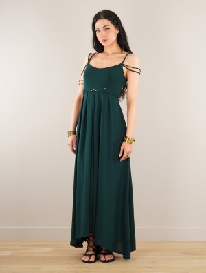 Toonzshop Massaläa Long Dress Kleid Damen Dunkel | 0862AQZOK