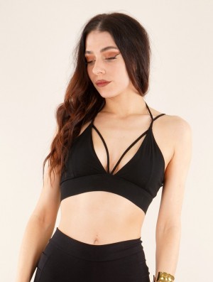 Toonzshop Milah" Crop Top Bra BHs Damen Schwarz | 9234UVGWO