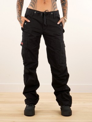 Toonzshop Molecule Gender Neutral Baggy Cargo Pants Hose Damen Schwarz | 6293GXRBE