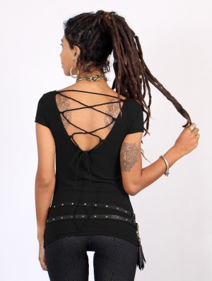 Toonzshop Näae Top Oberteile Damen Schwarz | 5764ECDSB
