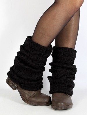 Toonzshop Naïlae Crochet Legwarmers Legwarmer Damen Schwarz | 3259ATLGI