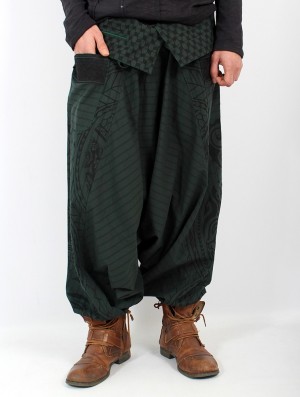 Toonzshop Necka Gender Neutral Harem Pants Hose Herren Grün | 7864HZCSB