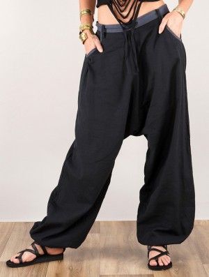 Toonzshop Niharika Gender Neutral Sarouel Pants Hose Damen Schwarz | 4837LTEGC