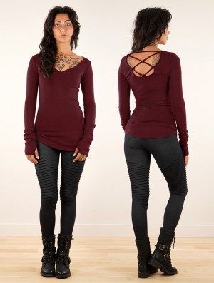 Toonzshop Nikkäa Pullover Pullover Damen Wine | 4129LKUHG