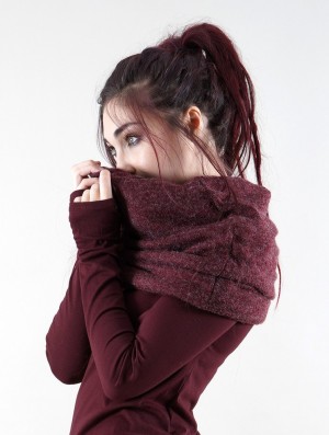 Toonzshop Oöna Snood Scarf Schal Damen Mottled wine | 4068ONSBZ