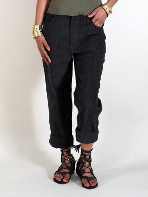 Toonzshop Ottarah Corduroy Pants Hose Damen Schwarz | 8157LHRSM