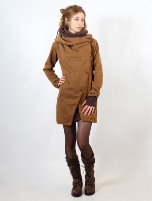 Toonzshop Panimya Large Collar Crossed Front Jacket Jacken Damen Rusty | 3150EMPUA