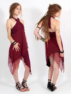 Toonzshop Syrada 2in1 Skirt/Tunic Rock Damen Bordeaux Rot | 3087XKVEF