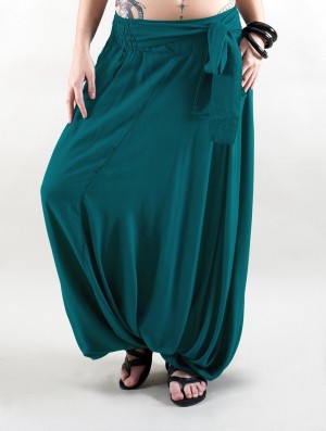 Toonzshop Tawneeh Gender Neutral Harem Pants Hose Damen Blau | 0452JRHBZ