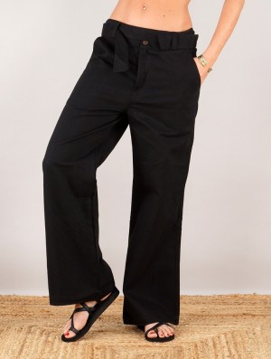 Toonzshop Tiloh Flared Loose Pants Hose Damen Schwarz | 1683NPEAK