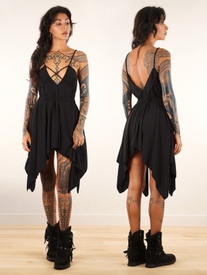 Toonzshop Topäaz Loose And Reversible Strappy Tunic Oberteile Damen Schwarz | 9012JGDRP