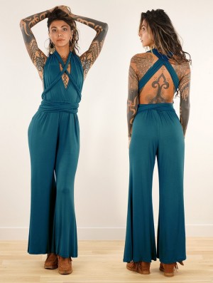 Toonzshop Wakiza Infinity Jumpsuit Jumpsuit Damen Blau | 3650HROKS