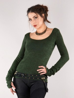 Toonzshop Ysïs Pullover Pullover Damen Grün | 2140FGZIU