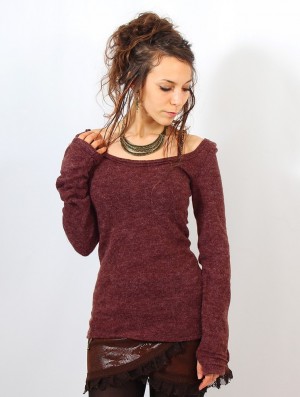 Toonzshop Ysïs Pullover Pullover Damen Wine | 7682OFNVY