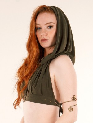 Toonzshop Yüzü Hooded Bra BHs Damen Grün | 9810VBHMR