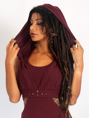 Toonzshop Yüzü Hooded Bra BHs Damen Wine | 8347YRNZO