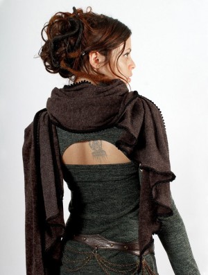 Toonzshop Zahïoo Shawl-scarf Schal Damen Braun | 0913KWLUS