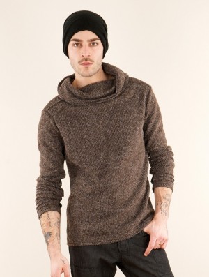 Toonzshop Özz Sweater Top Pullover Herren Braun | 7319RDWUC
